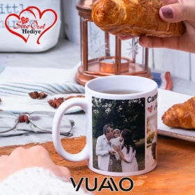 Babalar Gününe Özel İsimli ve Fotoğraflı Kupa Bardak