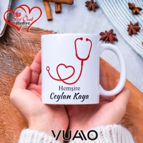 Hemşire Özel İsimli Kupa Bardak