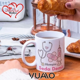 Hemşire Özel İsimli Kupa Bardak