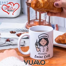 Hemşire Özel İsimli Kupa Bardak