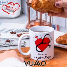 Hemşire Özel İsimli Kupa Bardak