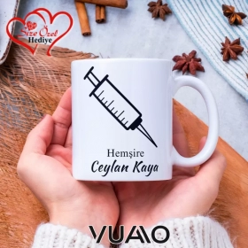 Hemşire Özel İsimli Kupa Bardak