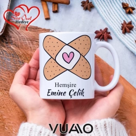 Hemşire Özel İsimli Kupa Bardak, Hemşire Özel Hediye Kupa Bardak