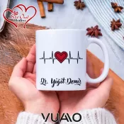 Kişiye Özel İsim Yazılı Doktor Tasarımlı Premium Kupa