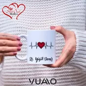 Kişiye Özel İsim Yazılı Doktor Tasarımlı Premium Kupa