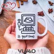 Kişiye Özel İsim Yazılı Doktor Tasarımlı Premium Kupa