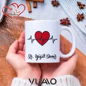 Kişiye Özel İsim Yazılı Doktor Tasarımlı Premium Kupa