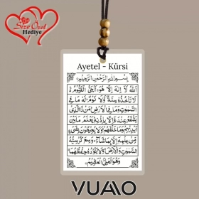 Kişiye Özel İsimli ve Fotoğraflı Ayetel - Kürsi Araba Süsü - Araba Hediyesi Dikiz Aynası Süsü
