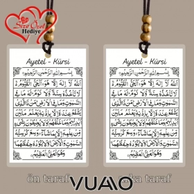 Kişiye Özel İsimli ve Fotoğraflı Ayetel - Kürsi Araba Süsü - Araba Hediyesi Dikiz Aynası Süsü