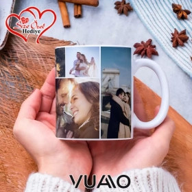 Kişiye Özel İsimli ve Fotoğraflı Kupa Bardak