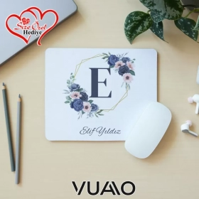 Kişiye Özel İsimli ve Harfli Desenli Mouse Pad
