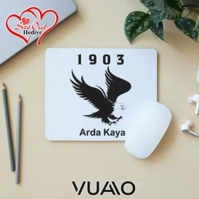 Kişiye Özel İsimli ve Kartal Temalı Mouse Pad