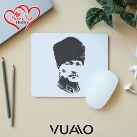 Kişiye Özel İsimli ve Mustafa Kemal Atatürk Temalı İmzalı Mouse Pad