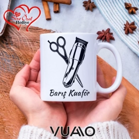 Kuaför Özel İsimli Kupa Bardak