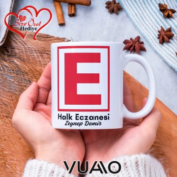 Eczane Özel İsimli Kupa Bardak