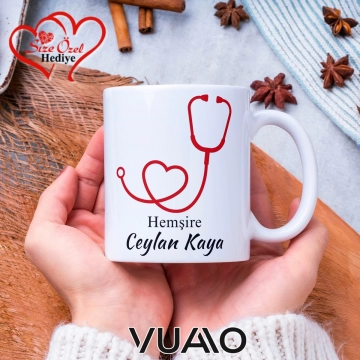 Hemşire Özel İsimli Kupa Bardak