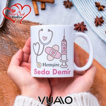 Hemşire Özel İsimli Kupa Bardak