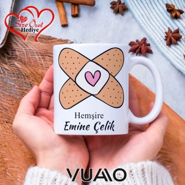 Hemşire Özel İsimli Kupa Bardak, Hemşire Özel Hediye Kupa Bardak