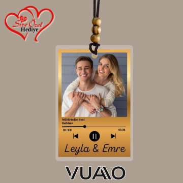 Kişiye Özel İsimli, Fotoğraflı ve Harfli Araba Hediyesi Araba Süsü Dikiz Aynası Süsü