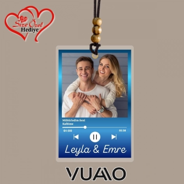 Kişiye Özel İsimli, Fotoğraflı ve Harfli Araba Hediyesi Araba Süsü Dikiz Aynası Süsü