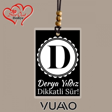 Kişiye Özel İsimli, Fotoğraflı ve Harfli Araba Hediyesi Araba Süsü Dikiz Aynası Süsü