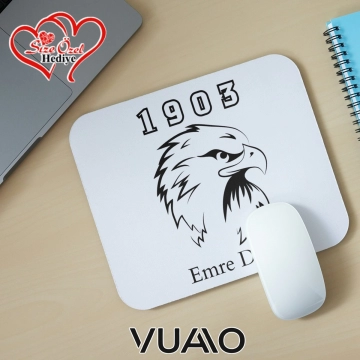 Kişiye Özel İsimli ve Kartal Temalı Mouse Pad