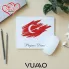Kişiye Özel İsimli ve Türk Bayraklı Mouse Pad