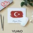 Kişiye Özel İsimli ve Türk Bayraklı Mouse Pad